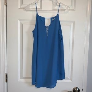 size medium mini blue dress